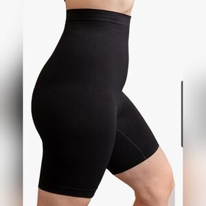 Shapermint Black High-Waisted Shapewear Shorts Size 3X
